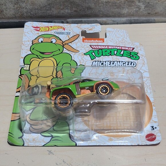 Hot Wheels Character Car Michelangelo Teenage Mutant Ninja Turtles 2020 - Picture 4 of 9